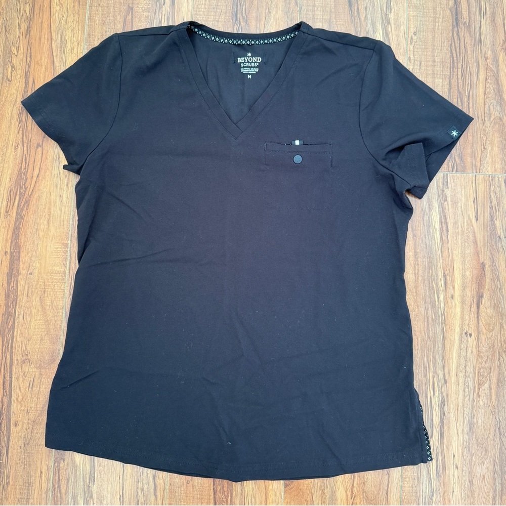 Beyond Scrubs Black scrub top